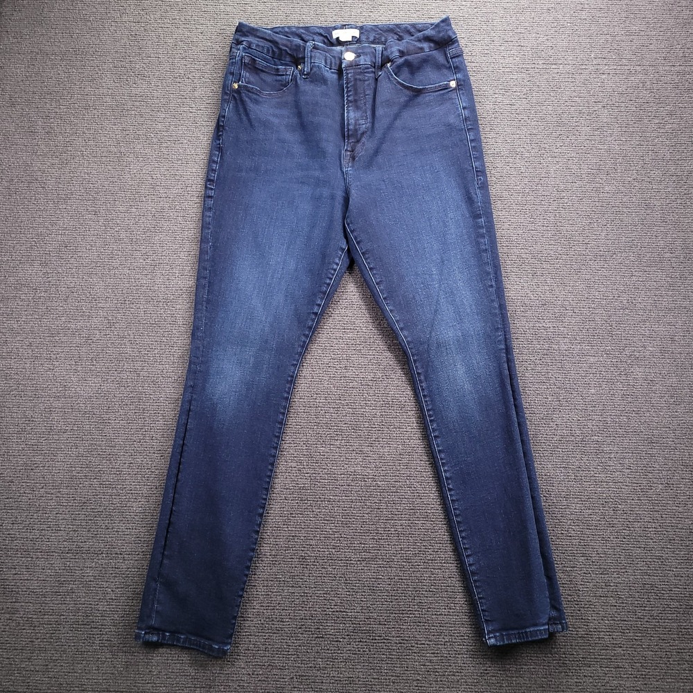 Good American Good Legs Jeans Womens 15 Blue Skinny‎ High Rise GL873T